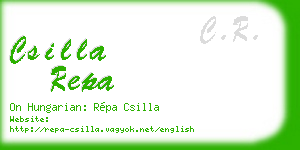 csilla repa business card